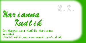 marianna kudlik business card